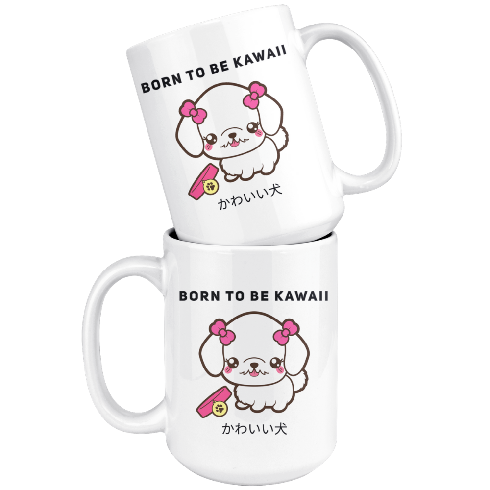 Born To Be Kawaii Poodle Coffee Mug