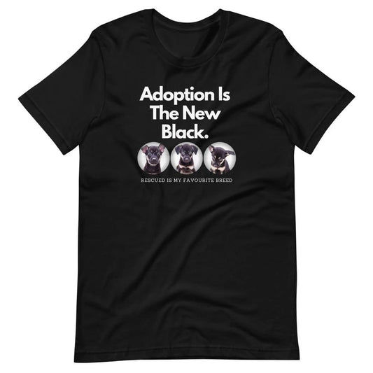 Adoption Is The New Black, Short-Sleeve Unisex T-Shirt, Black