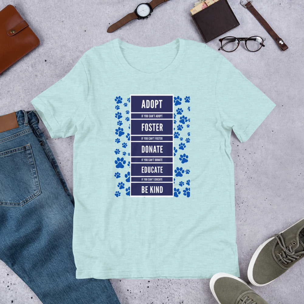 Be Kind To Animals, Short-Sleeve Unisex T-Shirt