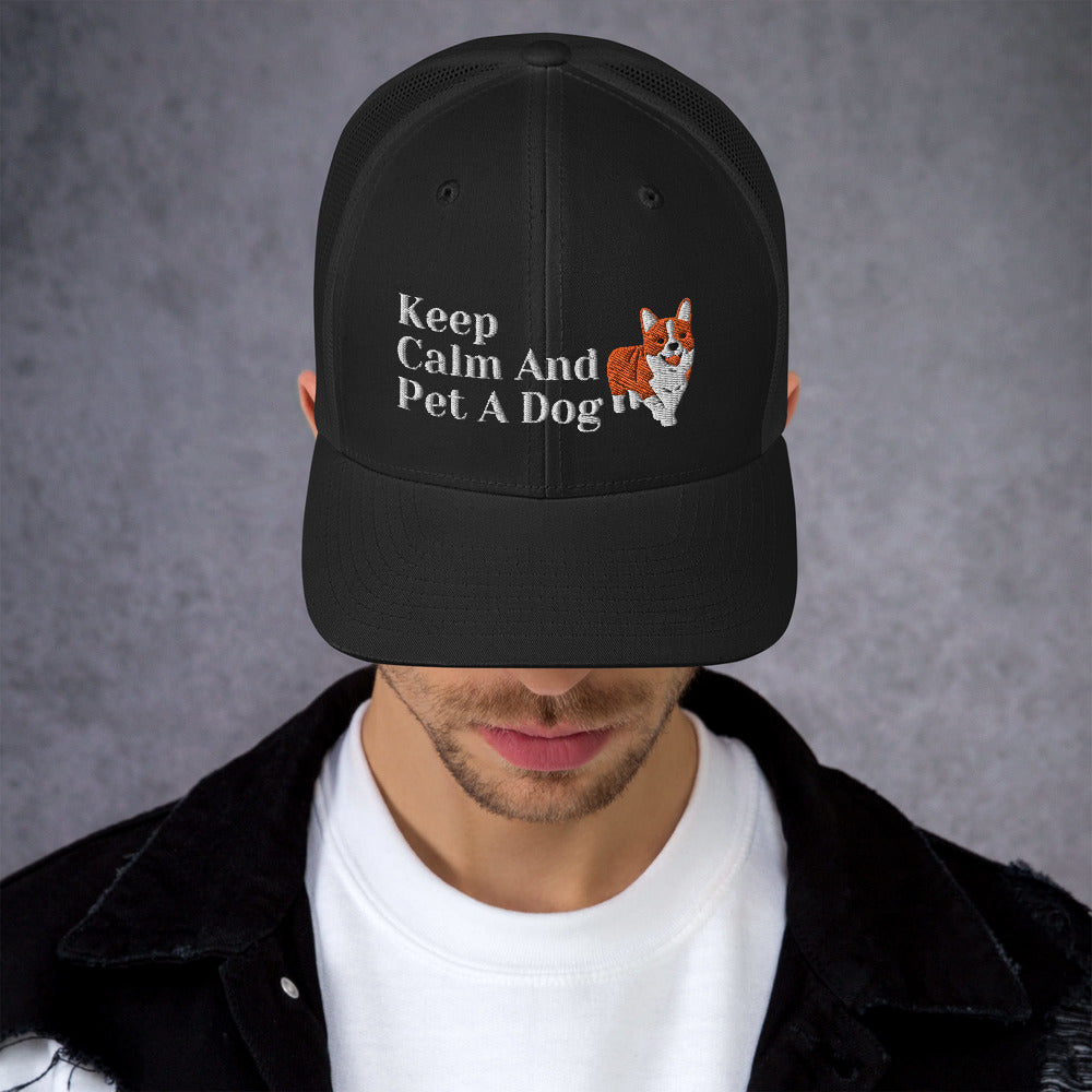 Keep Calm & Pet A Dog, Dog Dad Hat, Dog Mom Hat