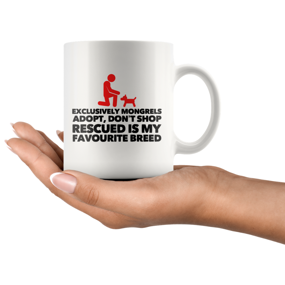 Exclusively Mongrels Coffee Mug, 11oz