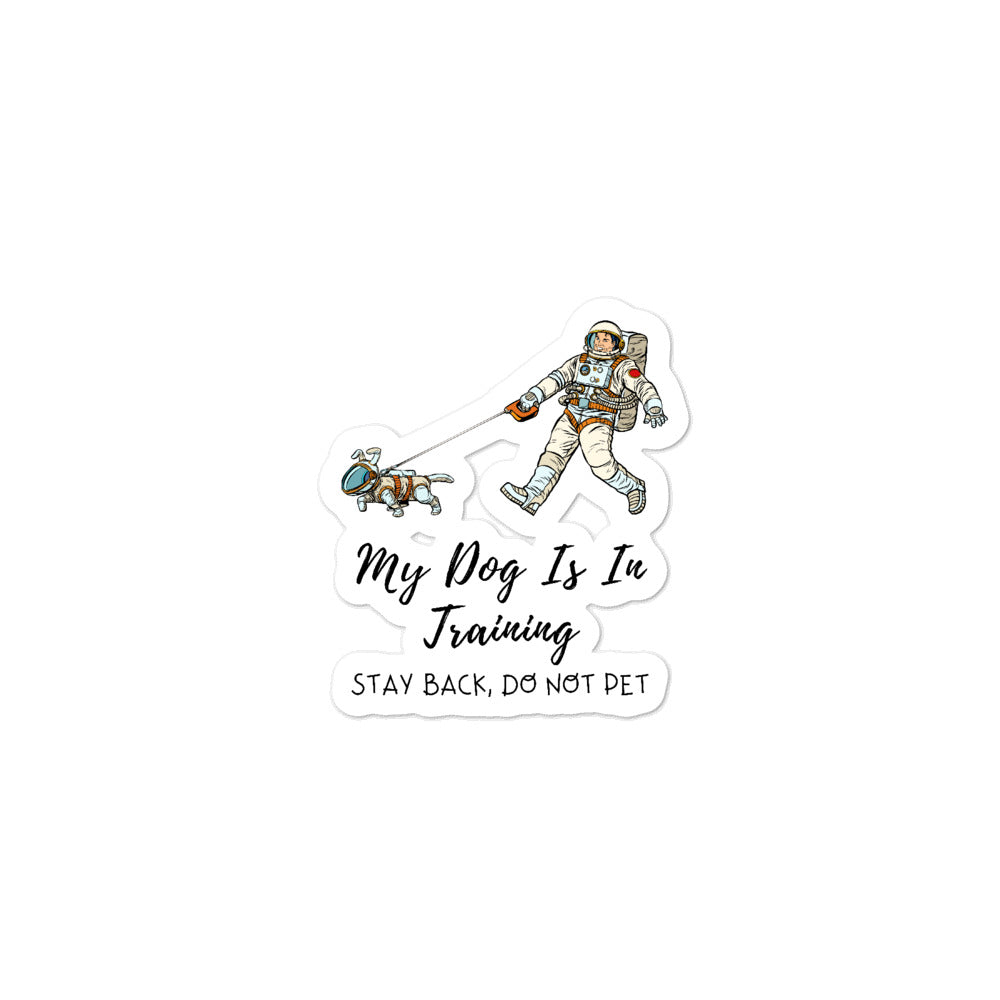 Dog Training Stickers on Bubble-Free Stickers 