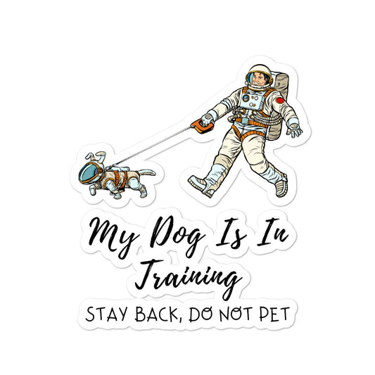 Dog Training Stickers on Bubble-Free Stickers 