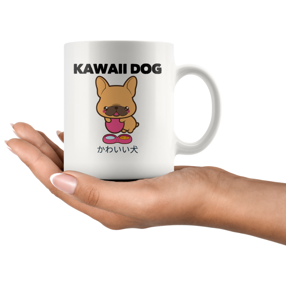 Kawaii Dog Frenchie Coffee Mug, 11oz