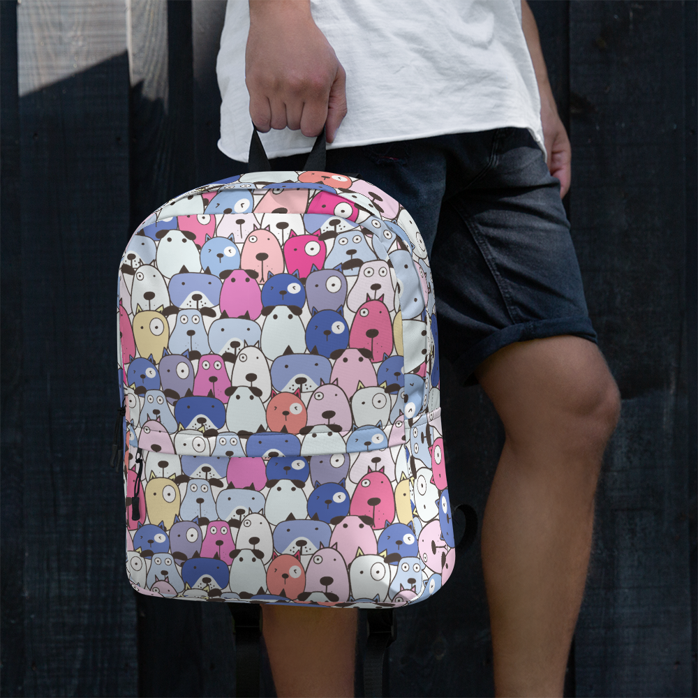 Bags for dog lovers, BackPack, Purple