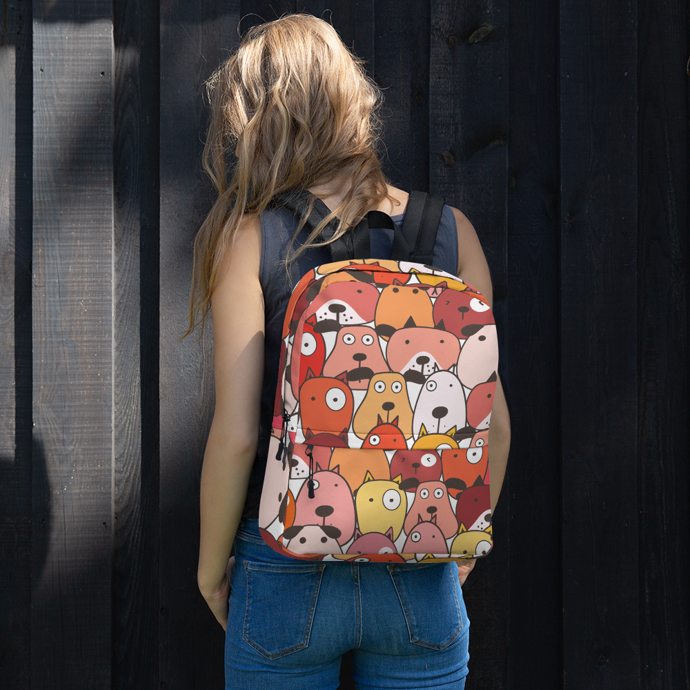 Bags for dog lovers, BackPack, Red