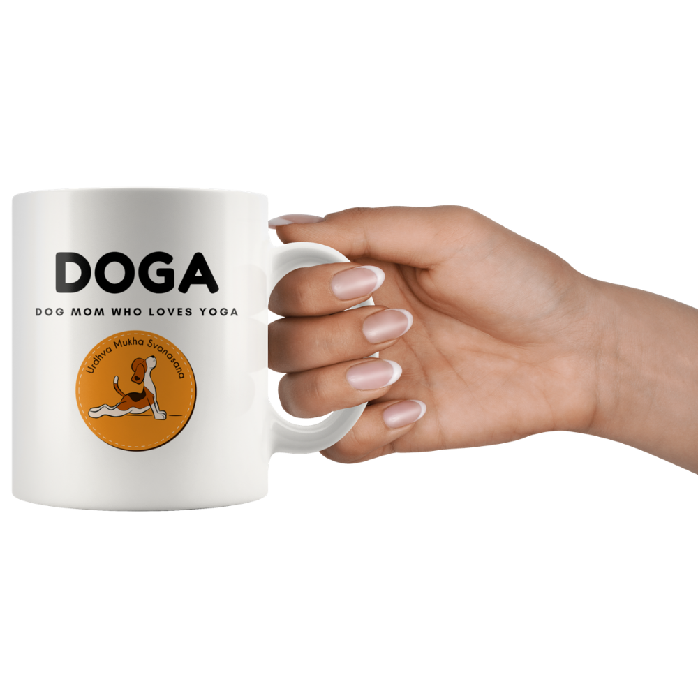 DOGA Coffee Mug, 11oz