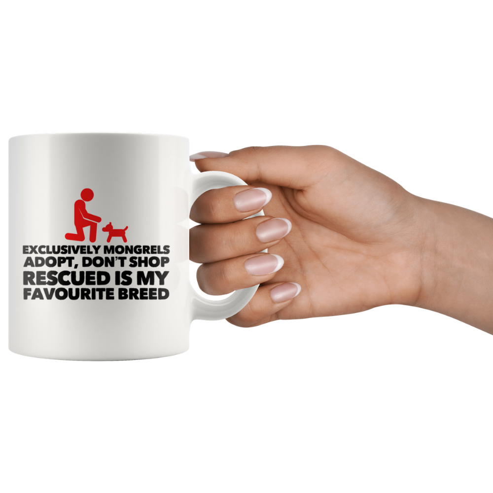 Exclusively Mongrels Coffee Mug, 11oz