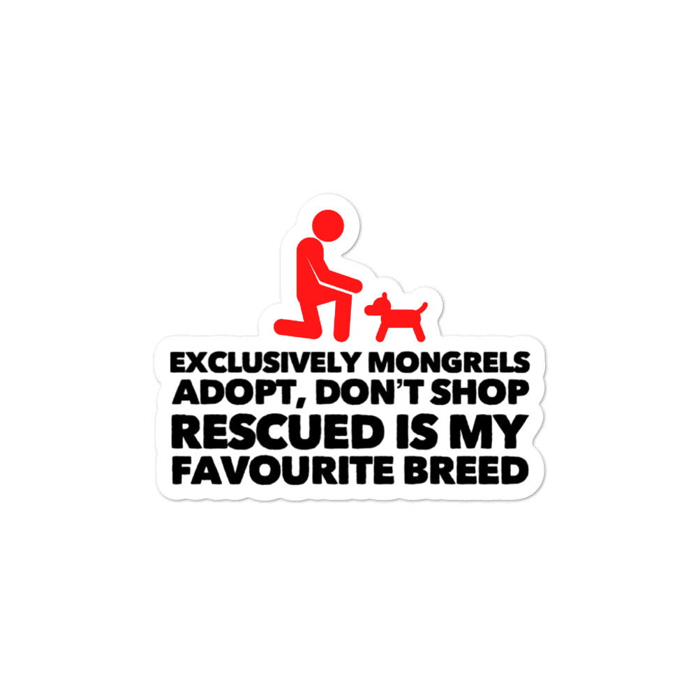 Exclusively Mongrels - Bubble-Free Stickers