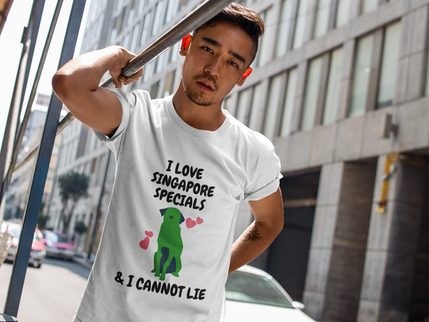 I Love Singapore Specials on Short-Sleeve Unisex T-Shirt