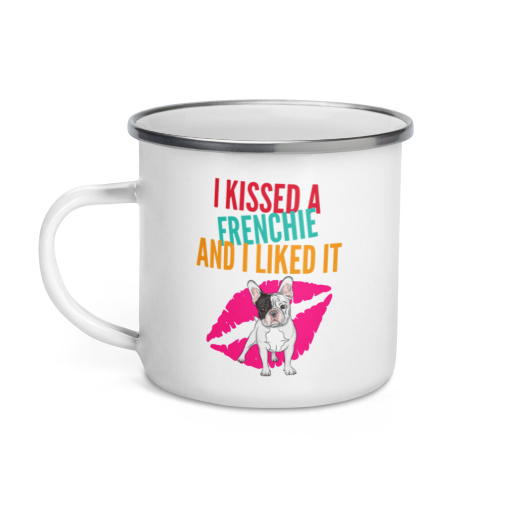 I Kissed A Frenchie Bull Dog Dog Dad Mom Coffee Mug