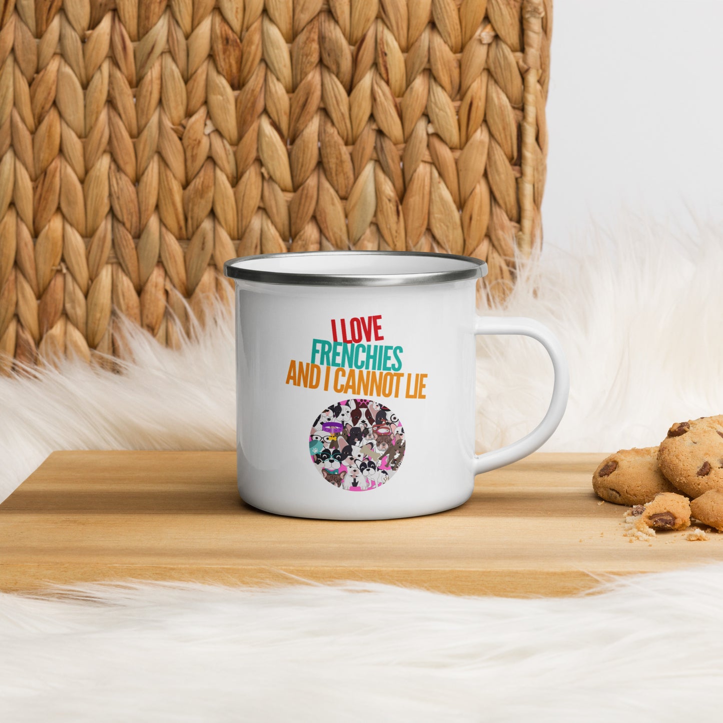 I love Frenchie Coffee Mug - Frenchie Dog Mom Dad Coffee Mug