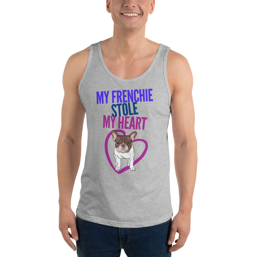 Frenchie Stole My Heart Dog Dad Mom Shirt, Unisex Tank Top