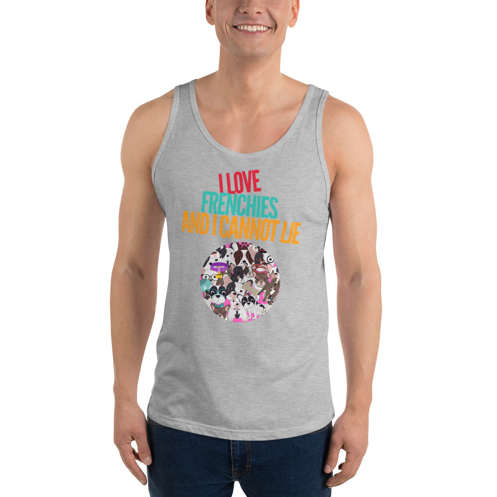 I Love Frenchies Dog Dad Shirt, Unisex Tank, Dog Mom Shirt