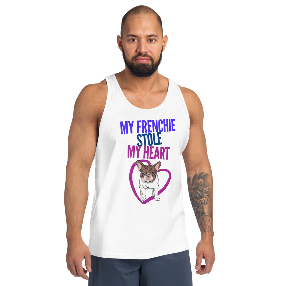 Frenchie Stole My Heart Dog Dad Mom Shirt, Unisex Tank Top