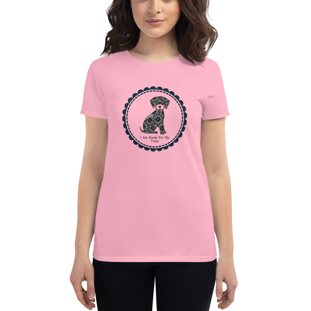 I Am Ready For My Walk on Women's Short Sleeve T-Shirt, Dog Mom Shirt