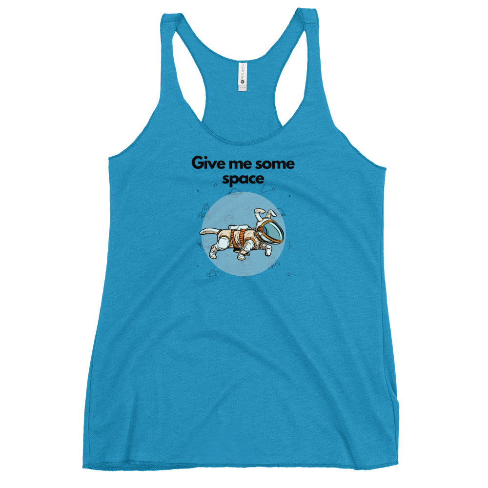Give Me Some Space Women's Racerback Tank, Blue