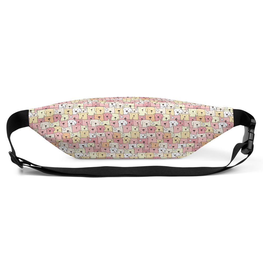 Funny Dogs Pink Fanny Pack For Dog Lovers