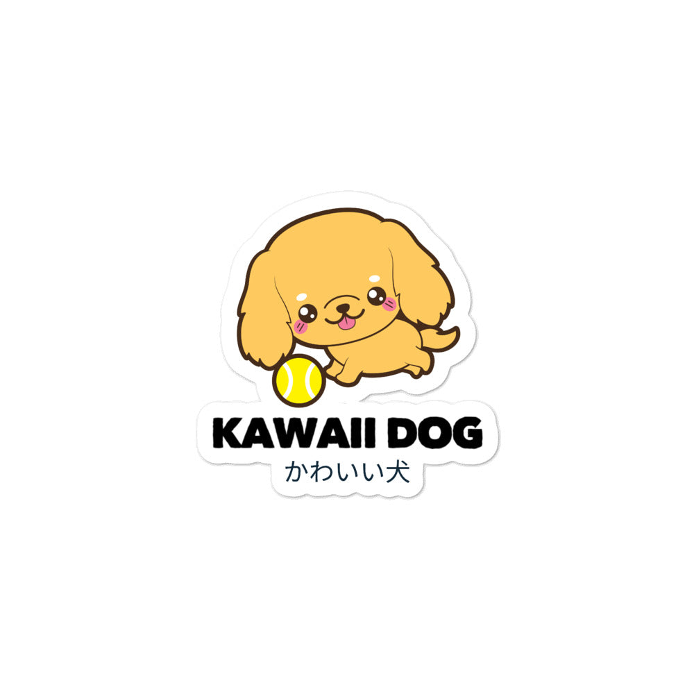 Kawaii Dog Cocker Spaniel on Bubble-Free Kawaii Dog Stickers