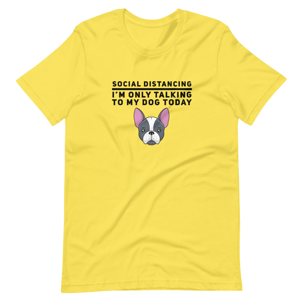 Social Distancing Tee, Short-Sleeve Unisex T-Shirt, Yellow