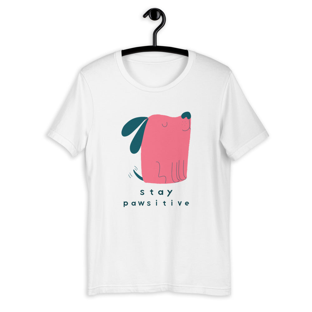 Stay Pawsitive Short-Sleeve Unisex T-Shirt