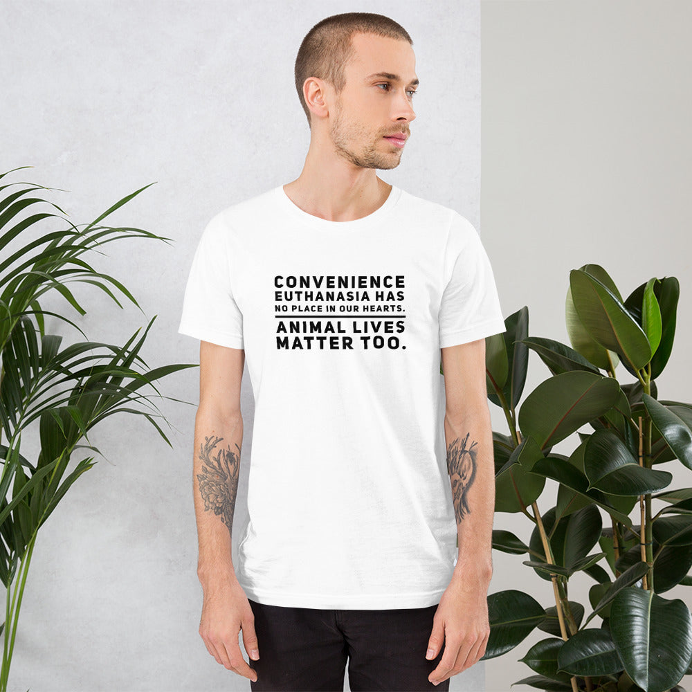 Convenience Euthanasia on Short-Sleeve Unisex T-Shirt, Dog Dad Shirt