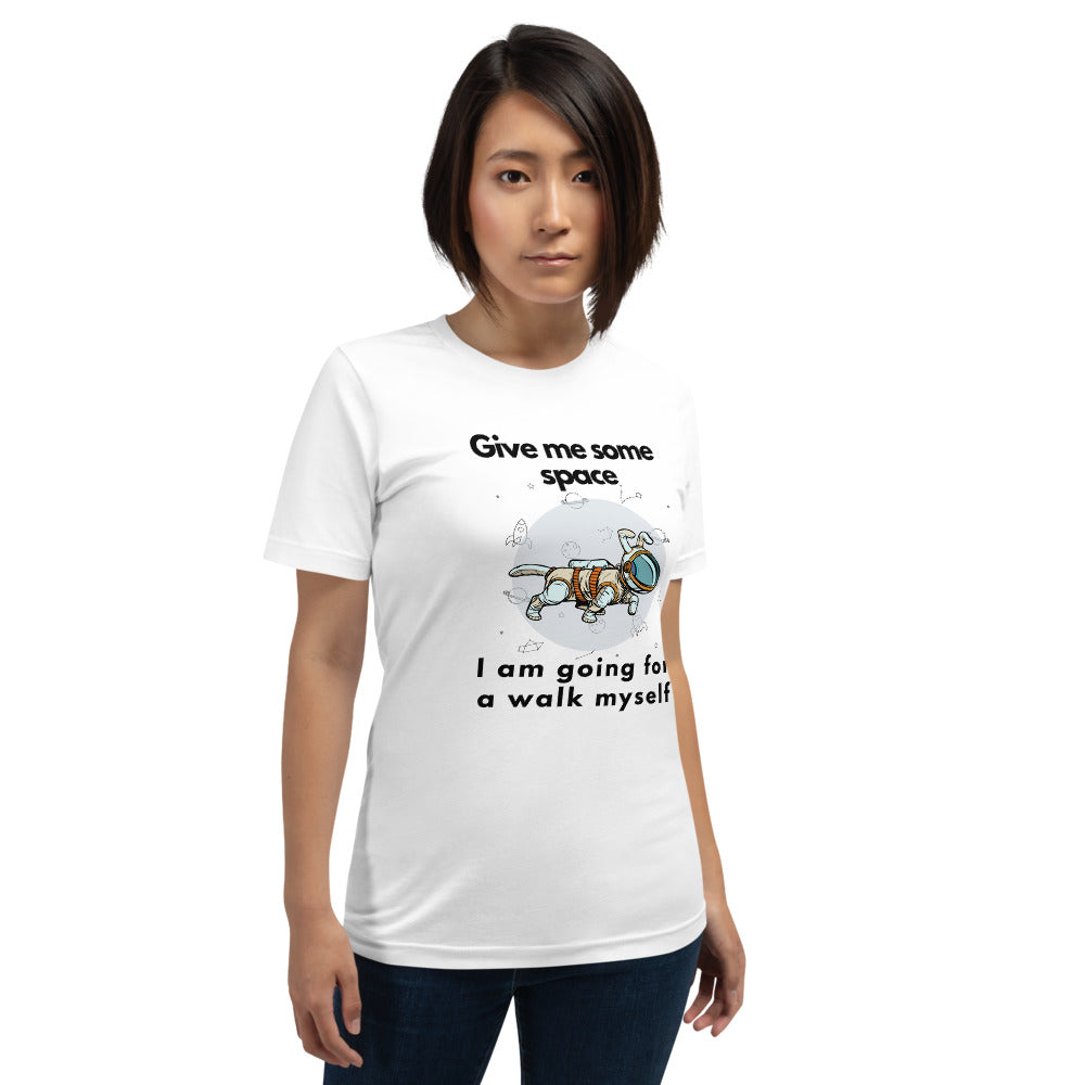 Pet Dog Astronaut Design, Short-Sleeve Unisex T-Shirt