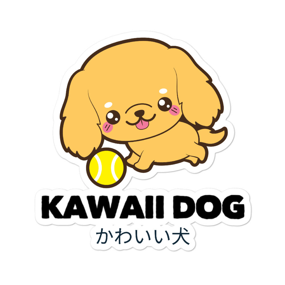 Kawaii Dog Cocker Spaniel on Bubble-Free Kawaii Dog Stickers
