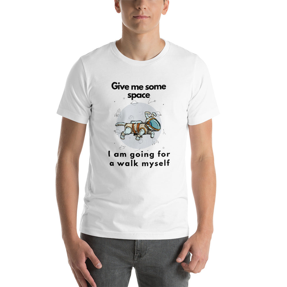 Pet Dog Astronaut Design, Short-Sleeve Unisex T-Shirt
