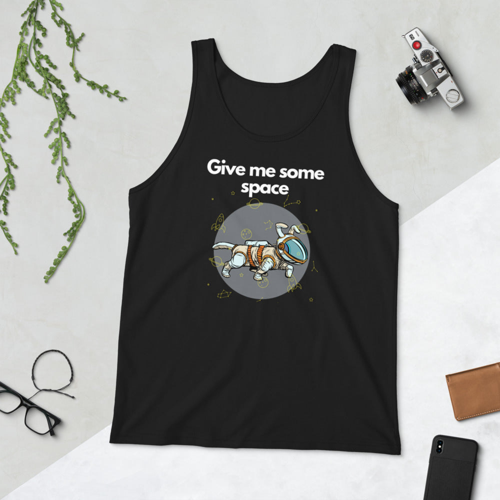 Give Me Some Space Unisex Tank Top, Black