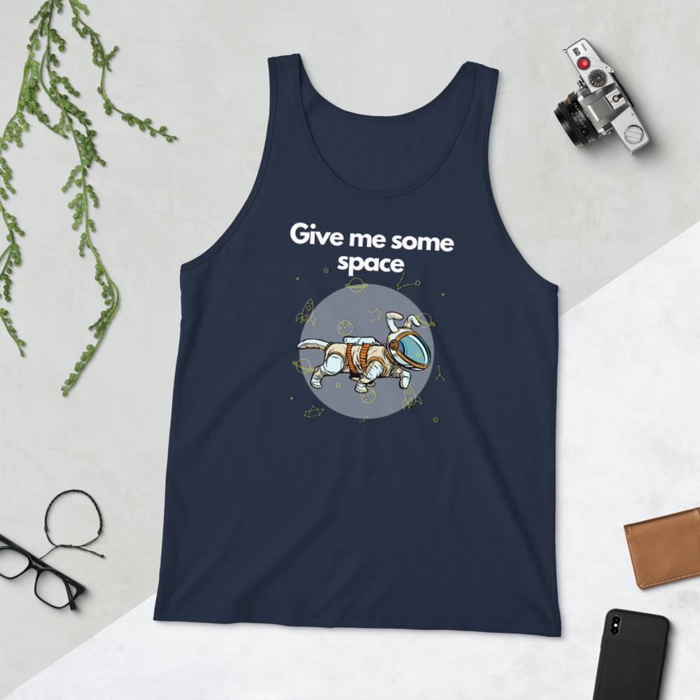 Give Me Some Space Unisex Tank Top, Blue