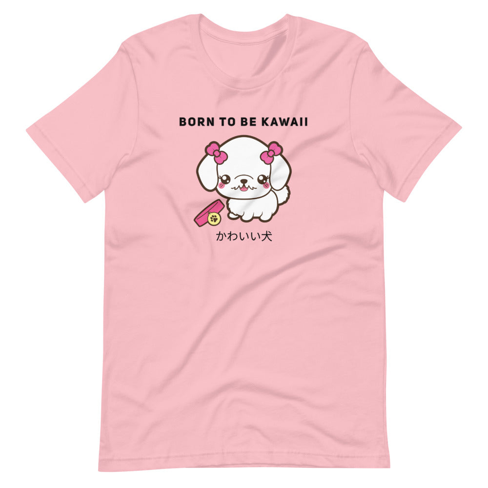 Born To Be Kawaii Poodle, Short-Sleeve Unisex T-Shirt