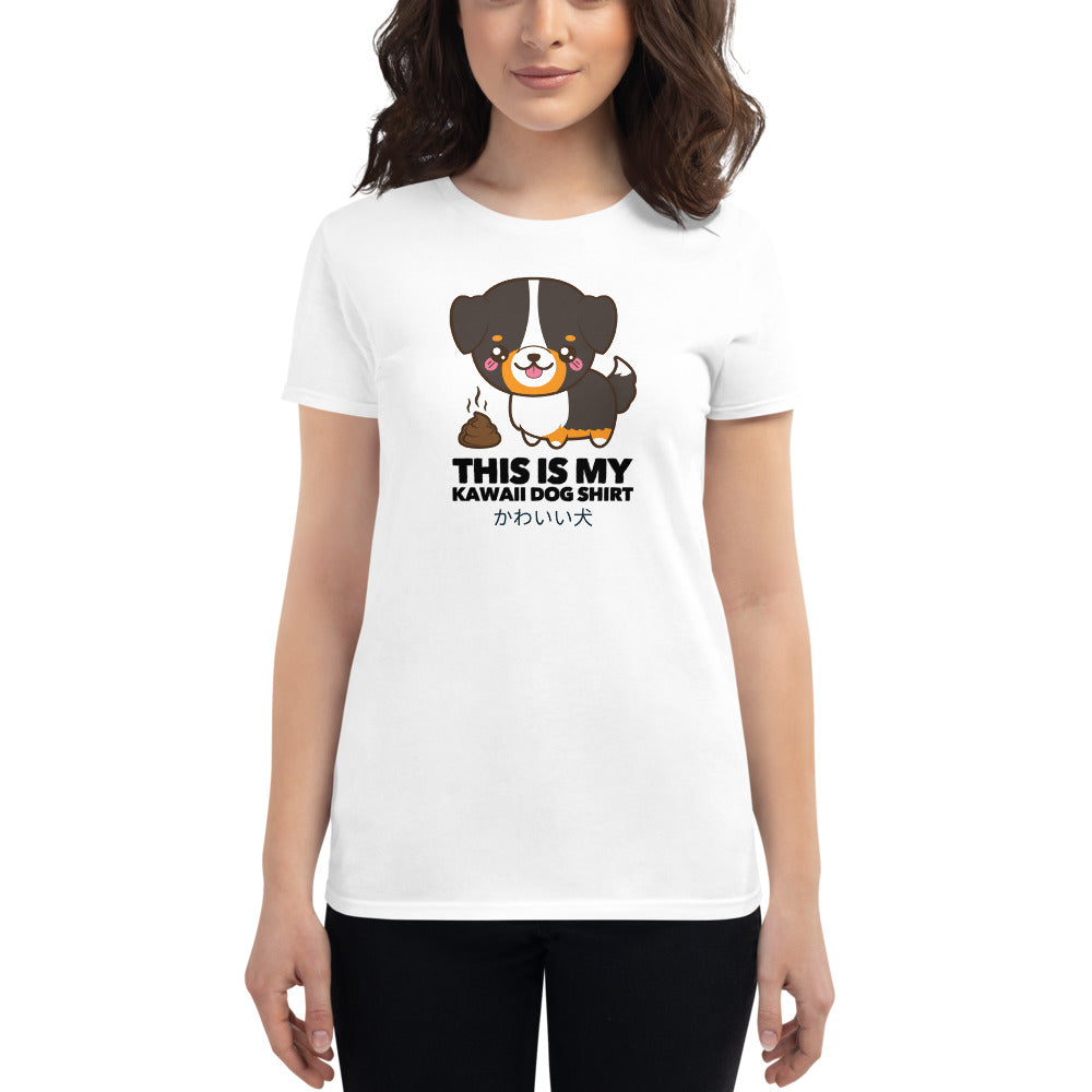 This Is My Kawaii Dog Shirt, Women' s Short Sleeve T-Shirt, White