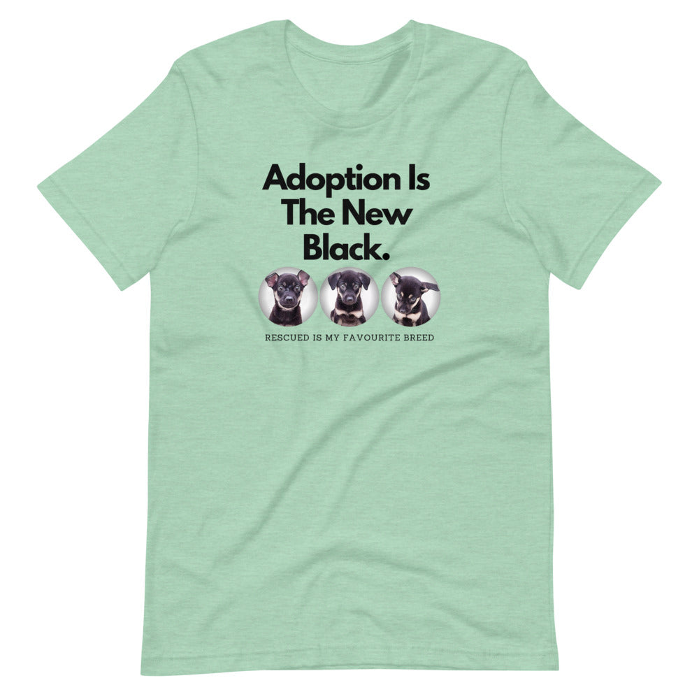 Adoption Is The New Black, Short-Sleeve Unisex T-Shirt, Green