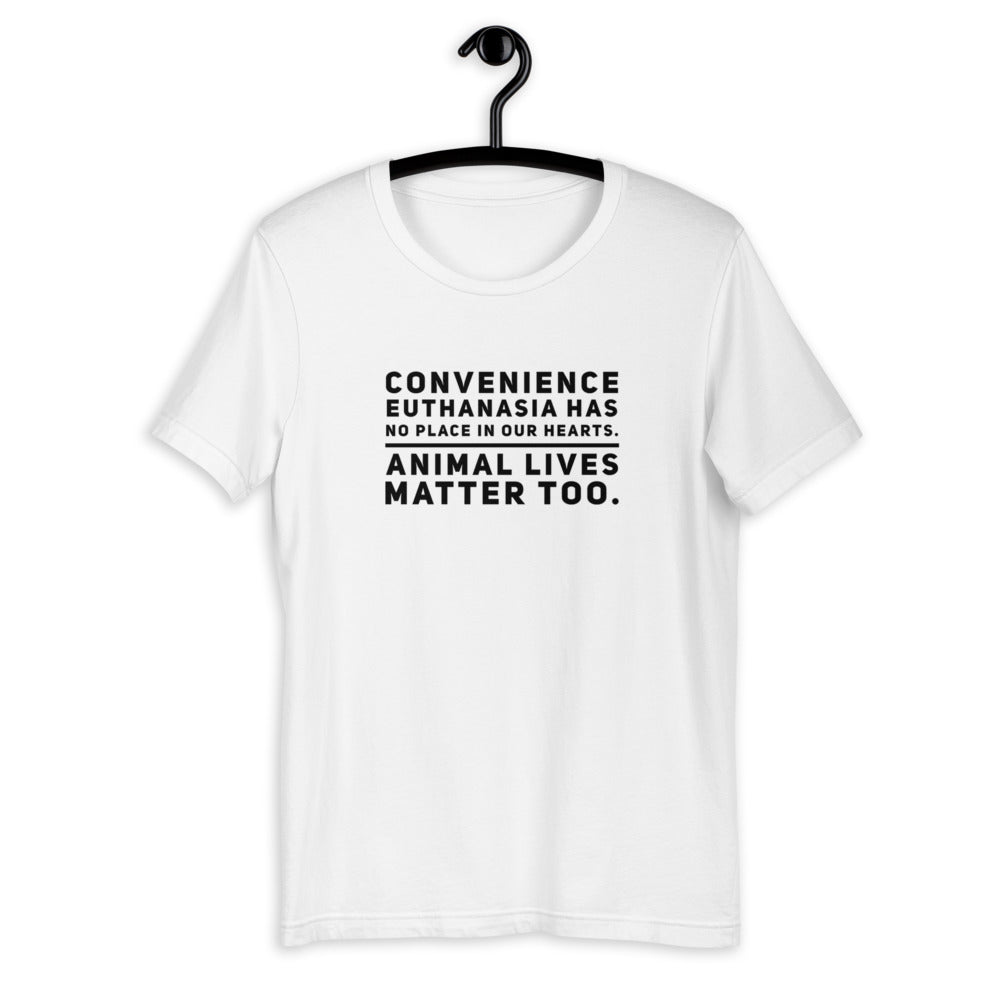 Convenience Euthanasia on Short-Sleeve Unisex T-Shirt, Dog Dad Shirt
