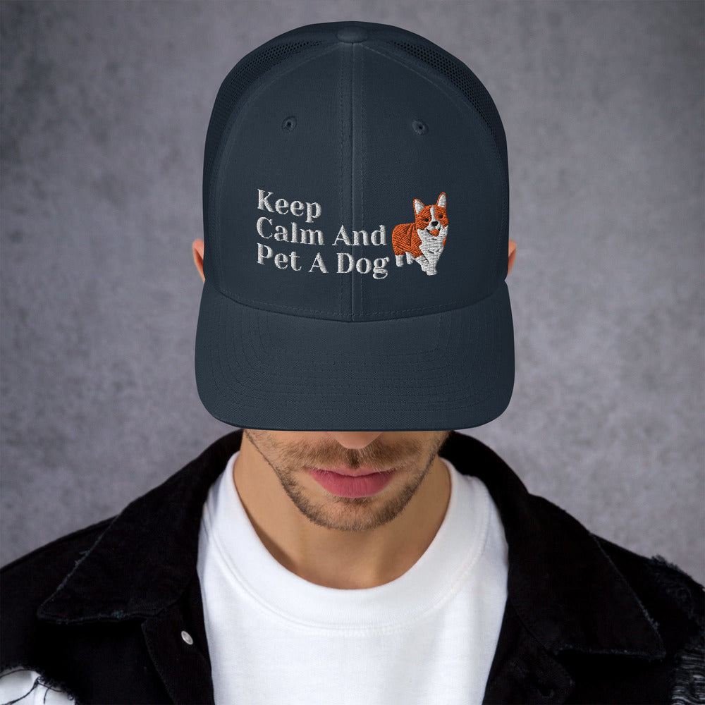 Keep Calm & Pet A Dog, Dog Dad Hat, Dog Mom Hat