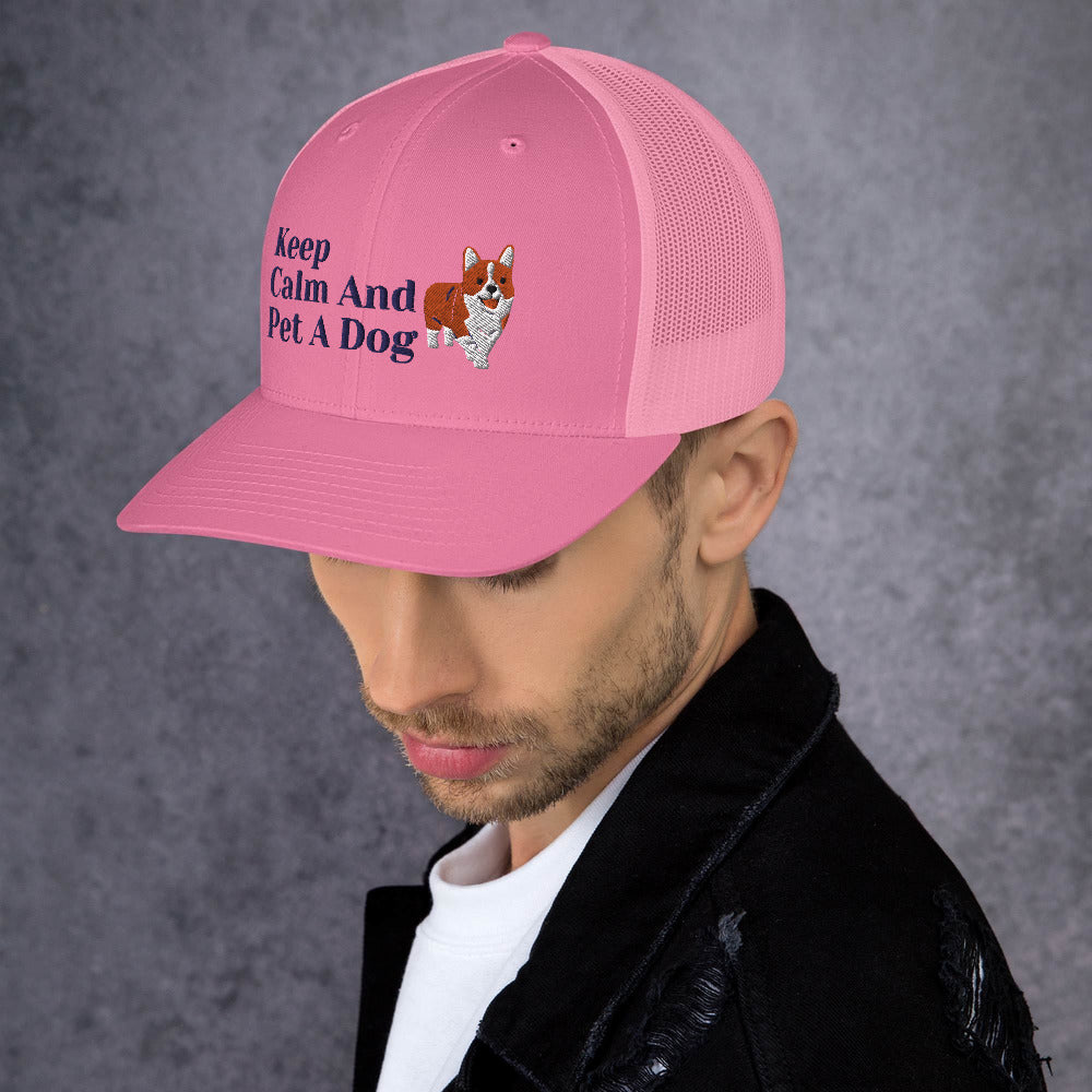 Keep Calm and Pet A Dog, Dog Dad Hat, Dog Mom Hat