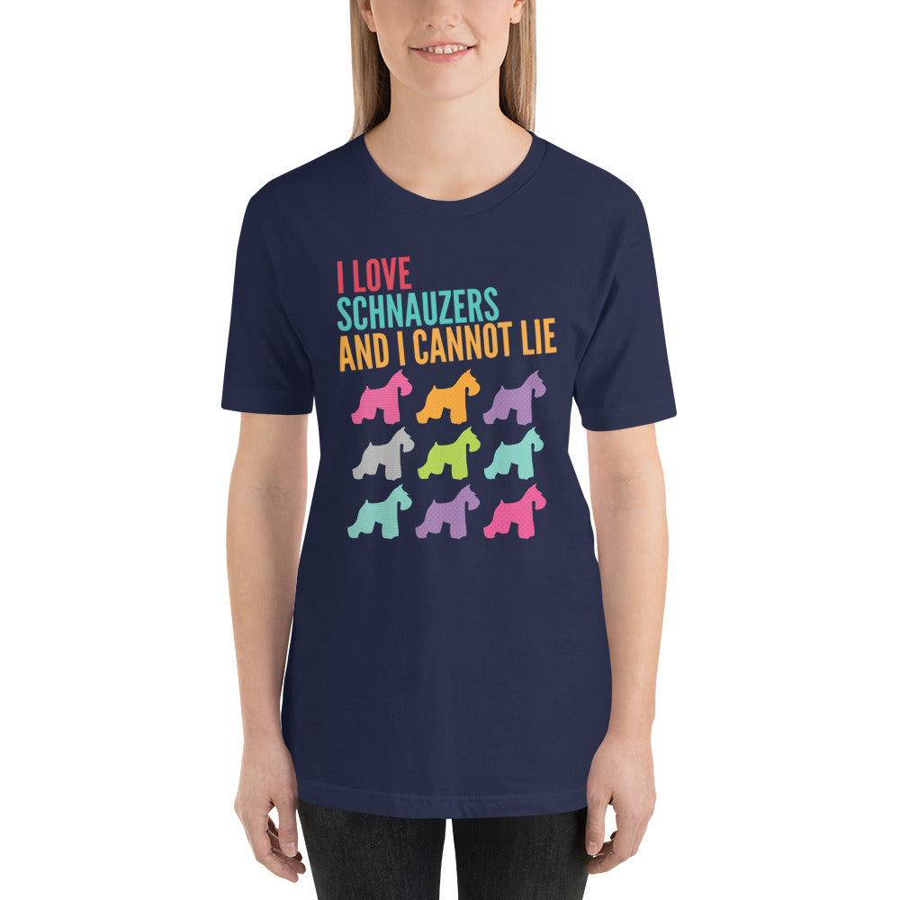 I Love Schnauzer Dog Dad Shirt, Unisex T-Shirt, Dog Mom Shirt