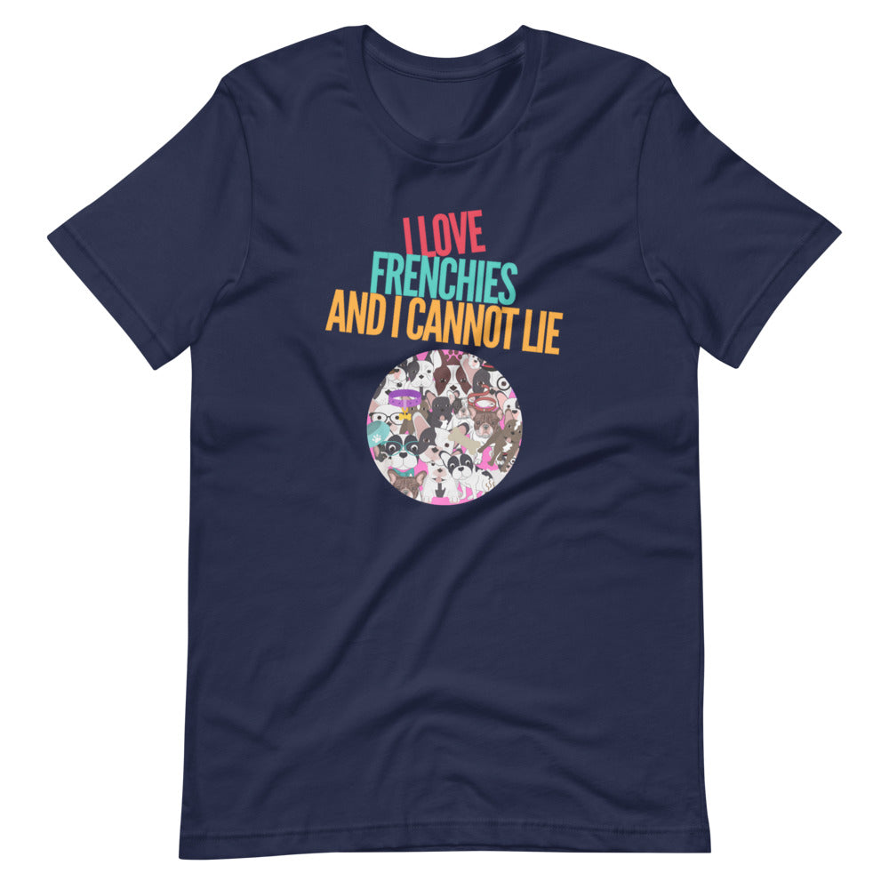 I Love Frenchie Dog Dad Shirt - Unisex T-Shirt, Dog Mom Shirt