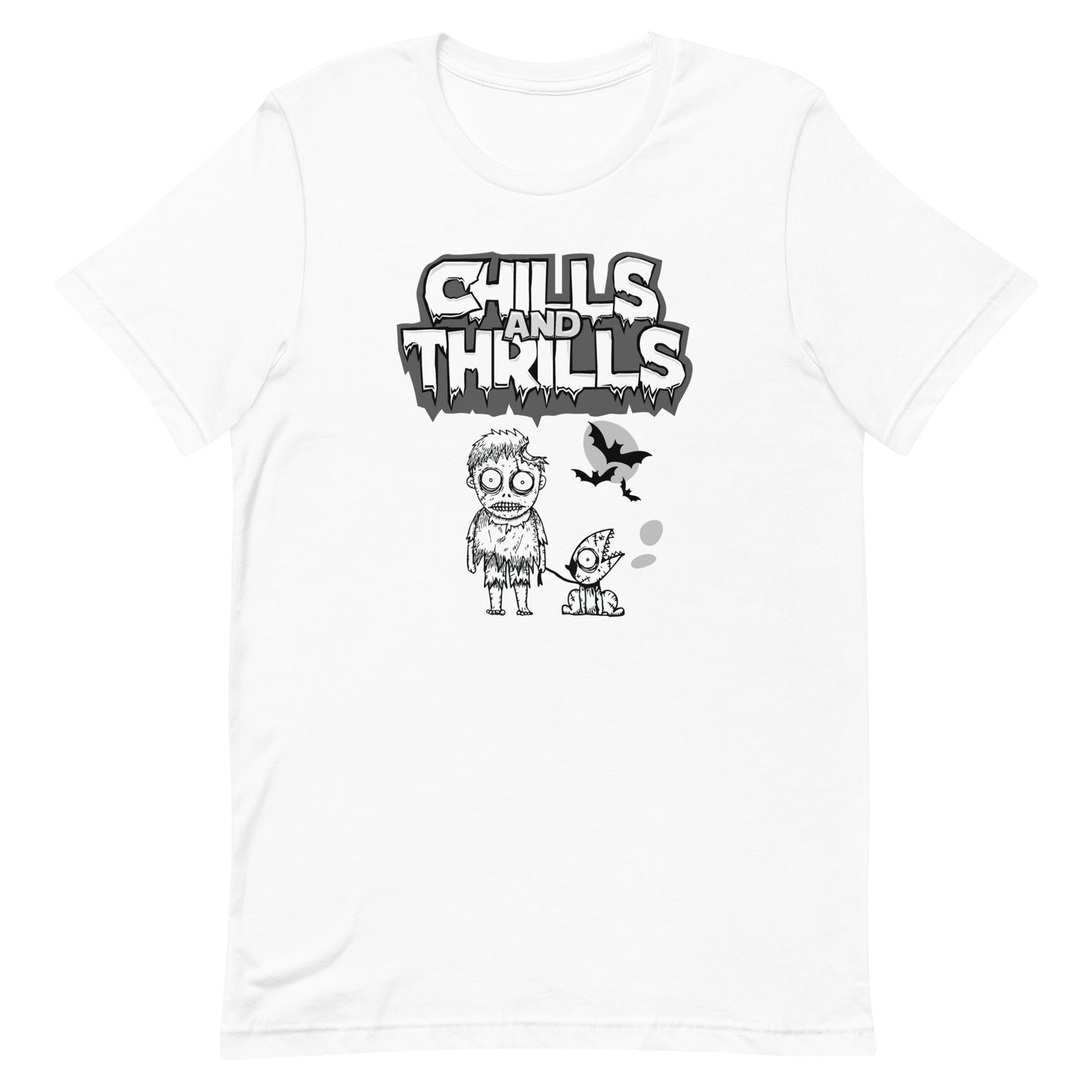 Chills And Thrills Halloween Dog Dad Shirt - Unisex T-Shirt, Dog Mom Shirt