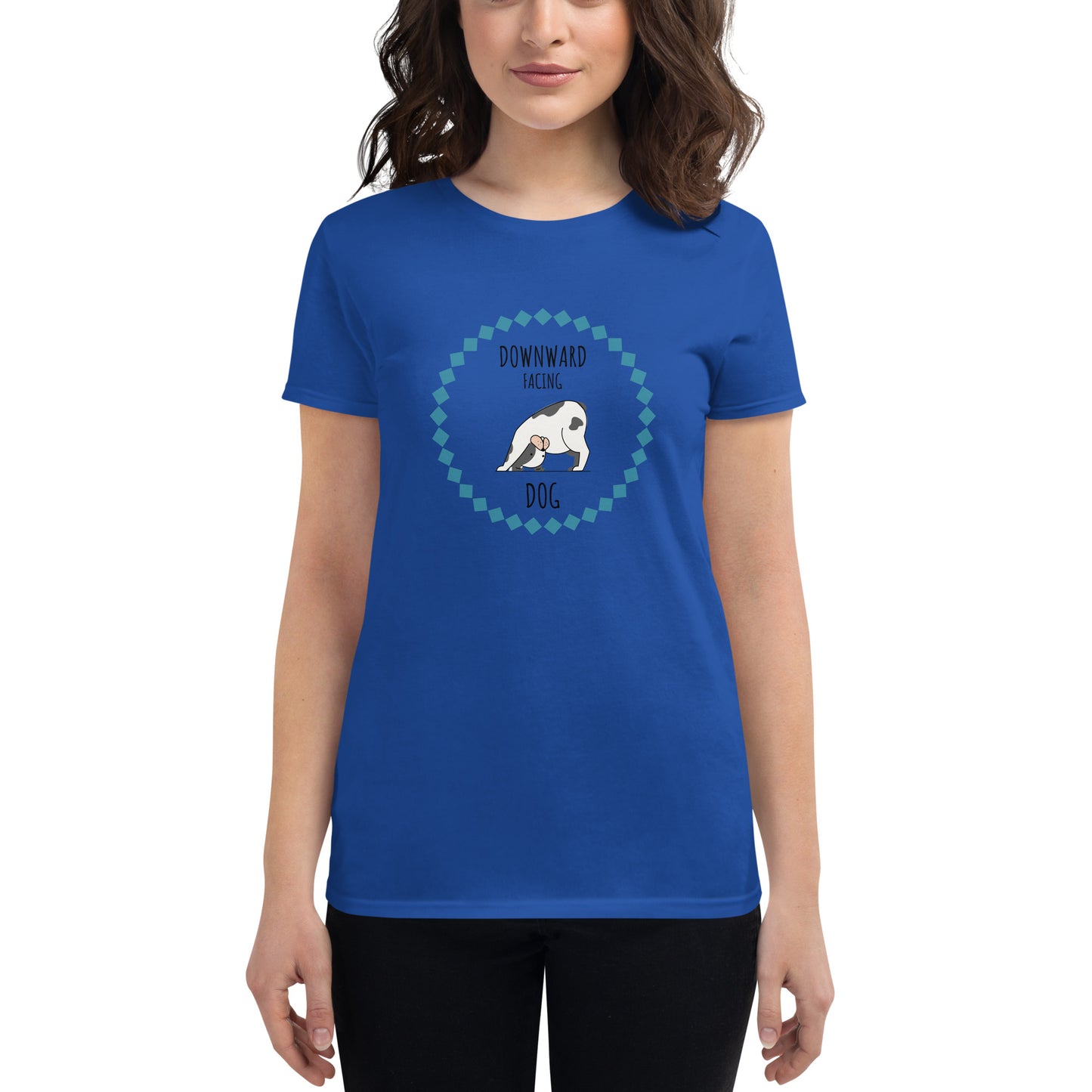 Yoga Dog Dog Mom Shirt - Women's Short-Sleeve T-Shirt