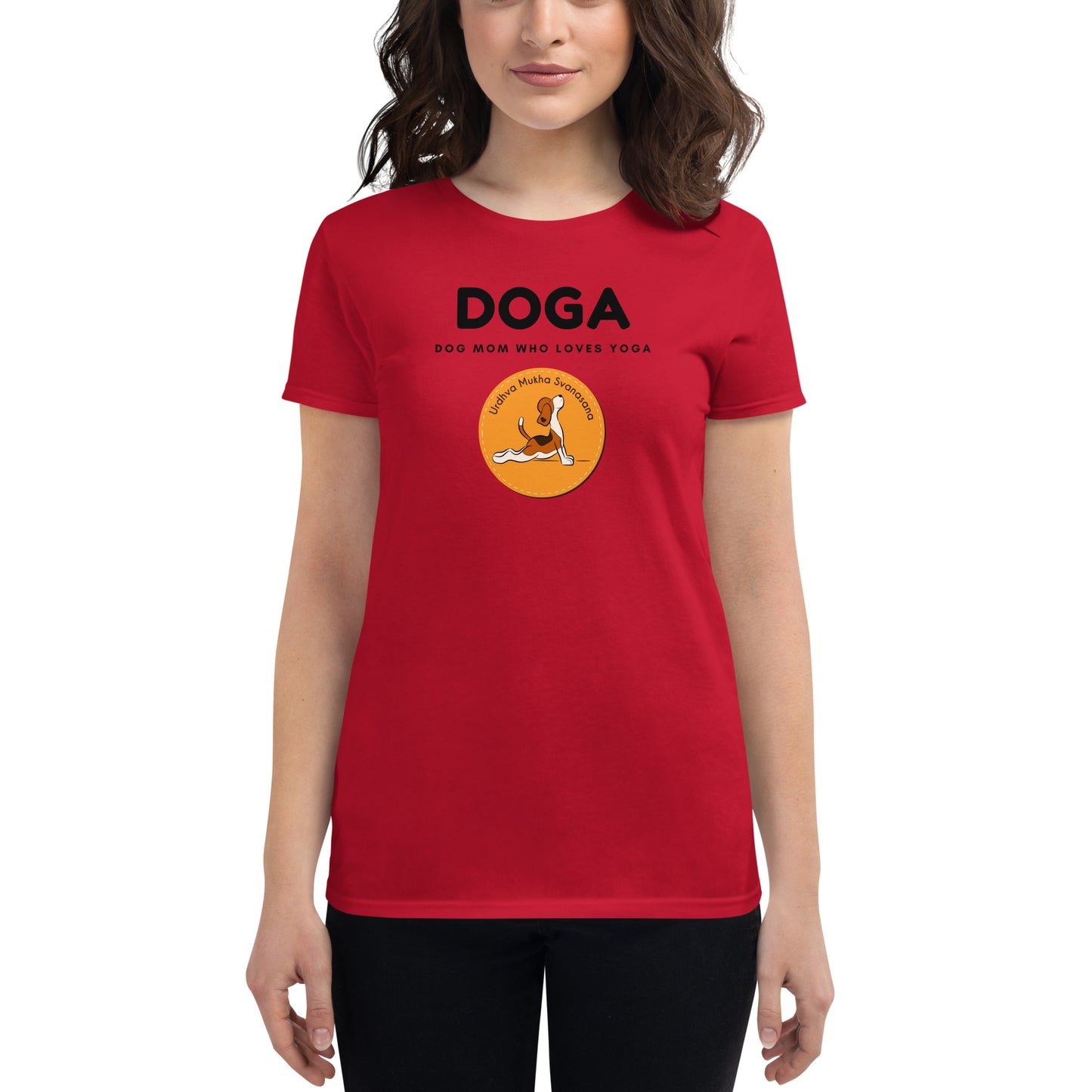 DOGA Dog Mom Shirt - Women's Short-Sleeve T-Shirt, Apparel