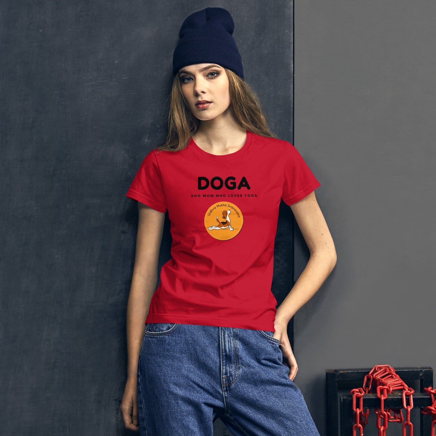 DOGA Dog Mom Shirt - Women's Short-Sleeve T-Shirt, Apparel